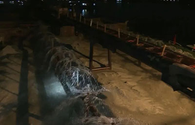 夜間出擊！增城多部門聯(lián)合執(zhí)法查獲兩艘非法洗